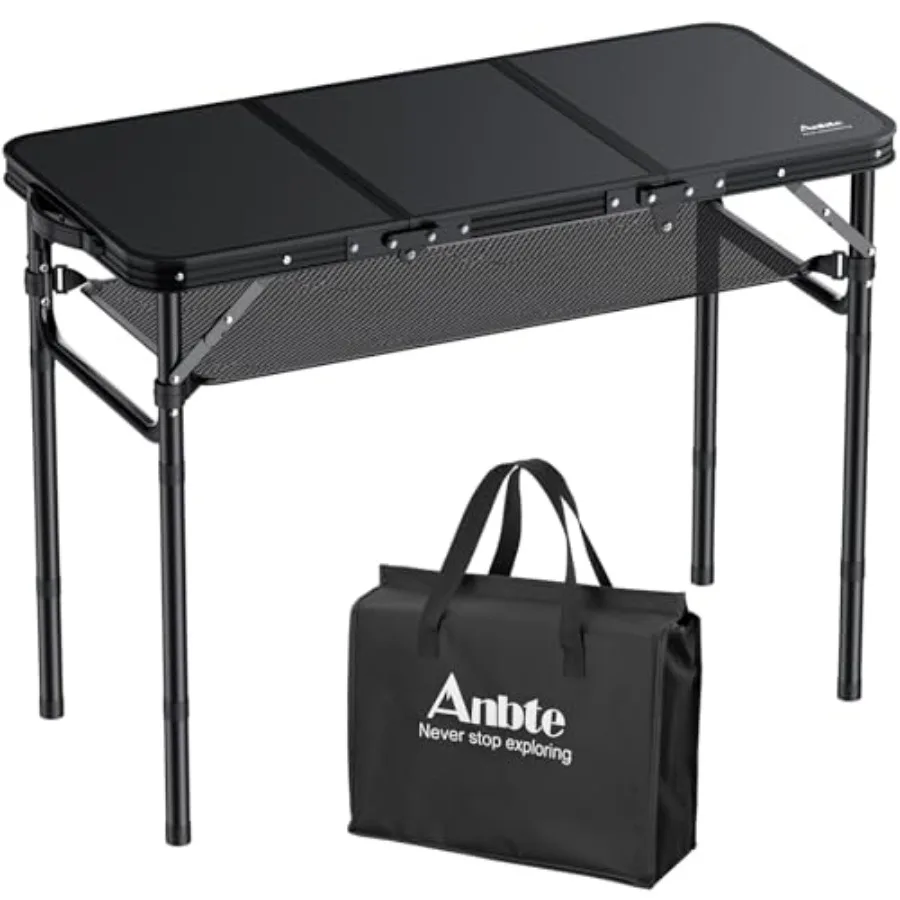 Folding Camping Table with Storage Net 3Feet Camping Table Aluminum Folding Table with 3 Adjustable Height Max 27.5 Inch Picnic
Folding Camping Table with Storage Net 3Feet Camping Table Aluminum Folding Table with 3 Adjustable Height Max 27.5 Inch Picnic