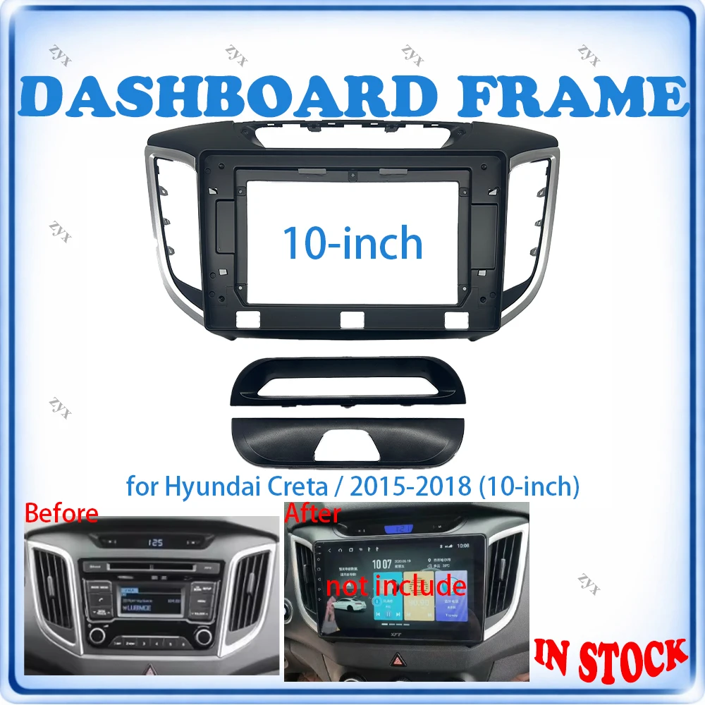 Car Radio Fascia Frame For Hyundai ix25 Creta 2015-2018 10 inch Wiring Harness Power Cable Car Accessories Plug & Play
Car Radio Fascia Frame For Hyundai ix25 Creta 2015-2018 10 inch Wiring Harness Power Cable Car Accessories Plug & Play