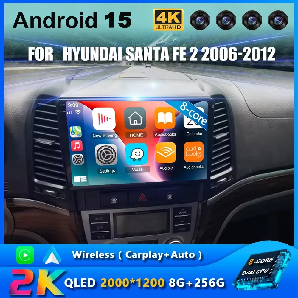 Android 15 Car Radio For Hyundai Santa Fe 2 2006 2007 2008 2009 2010 2011 2012 Multimedia Video Player GPS Carplay Auto
Android 15 Car Radio For Hyundai Santa Fe 2 2006 2007 2008 2009 2010 2011 2012 Multimedia Video Player GPS Carplay Auto