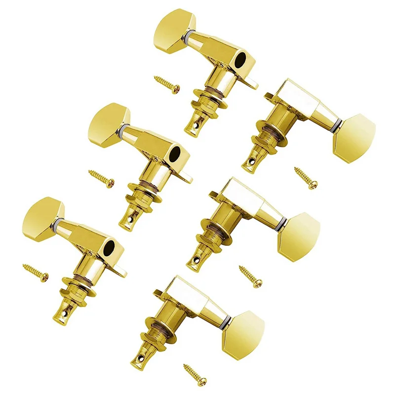 Sealed String Tuning Pegs Tuning Machines Heads Tuners Tuning Keys 3 Left 3 Right for Acoustic Guitar,Gold
Sealed String Tuning Pegs Tuning Machines Heads Tuners Tuning Keys 3 Left 3 Right for Acoustic Guitar,Gold