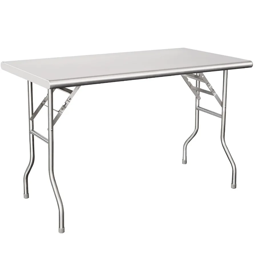 HARDURA Folding Stainless Steel Table 30X48 Inches with Legs NSF Commercial Portable Folding Prep Table for Restaurant Kitchen 
HARDURA Folding Stainless Steel Table 30X48 Inches with Legs NSF Commercial Portable Folding Prep Table for Restaurant Kitchen