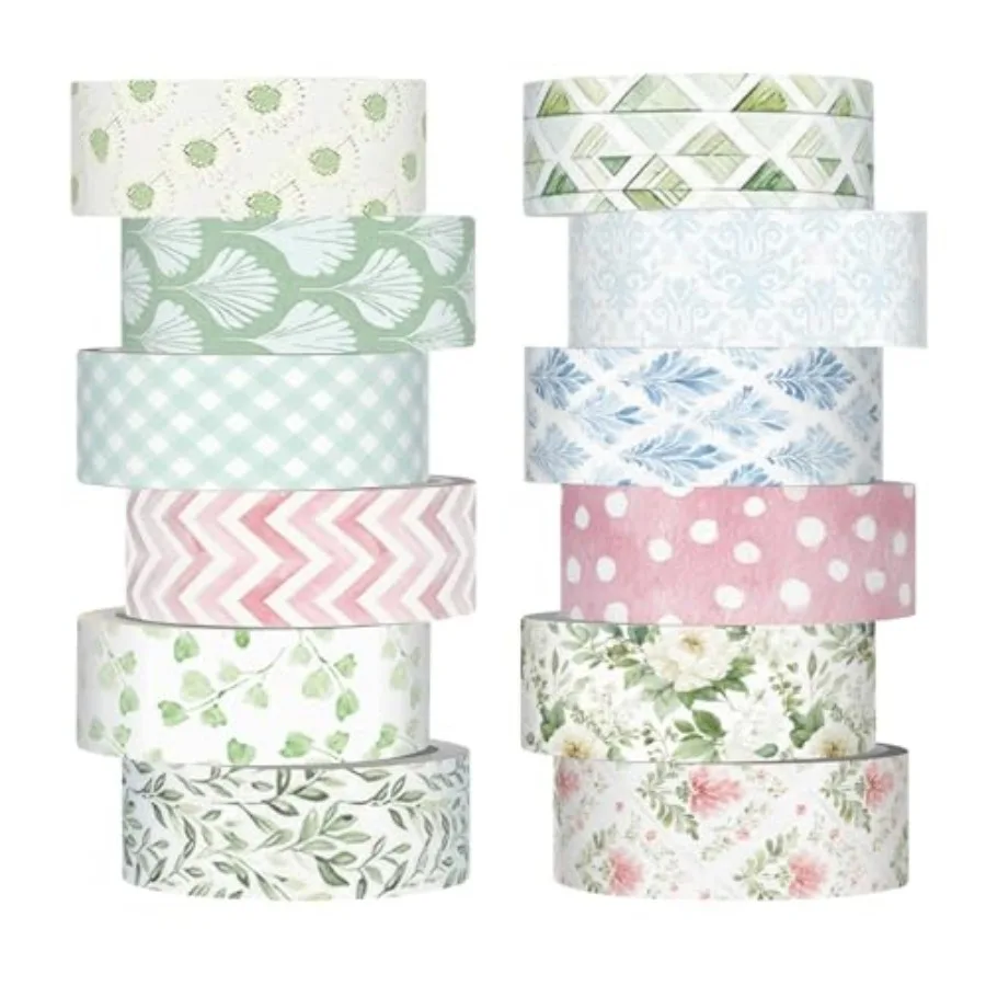 12 Rolls Floral Washi Tape Set 15 mm Flower Decorative Masking Tape for Arts DIY Craft Scrapbook Journal Supplies Gift Wrapping
12 Rolls Floral Washi Tape Set 15 mm Flower Decorative Masking Tape for Arts DIY Craft Scrapbook Journal Supplies Gift Wrapping
