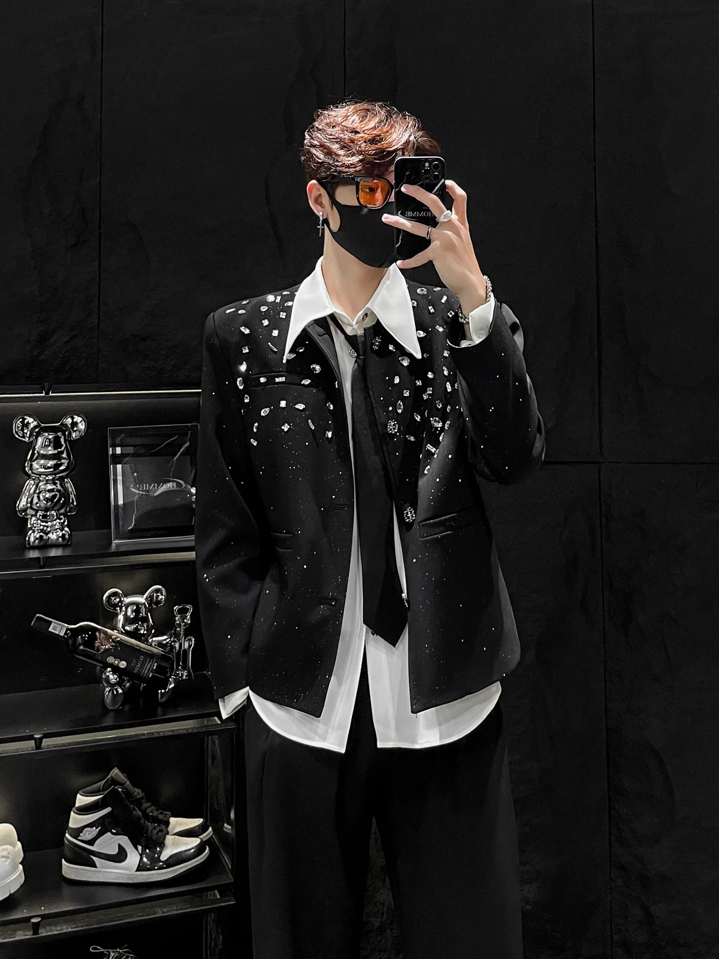 Heavy-Work ort Gold-Embroidered No-Collar Men's Suit Jaet Youth Trendy Casual Starry Pattern Long Sve Autumn Outer...
Heavy-Work ort Gold-Embroidered No-Collar Men's Suit Jaet Youth Trendy Casual Starry Pattern Long Sve Autumn Outer...