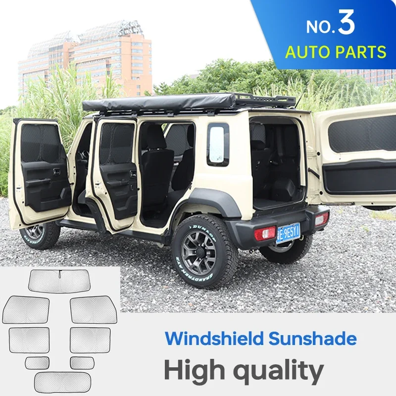 8PCS Windshield Sunshade Kit For Suzuki Jimny 5 doors JB64 JB74 2024 Anti-UV Car Windshield Sunshades Curtain Sun Block Sun
8PCS Windshield Sunshade Kit For Suzuki Jimny 5 doors JB64 JB74 2024 Anti-UV Car Windshield Sunshades Curtain Sun Block Sun