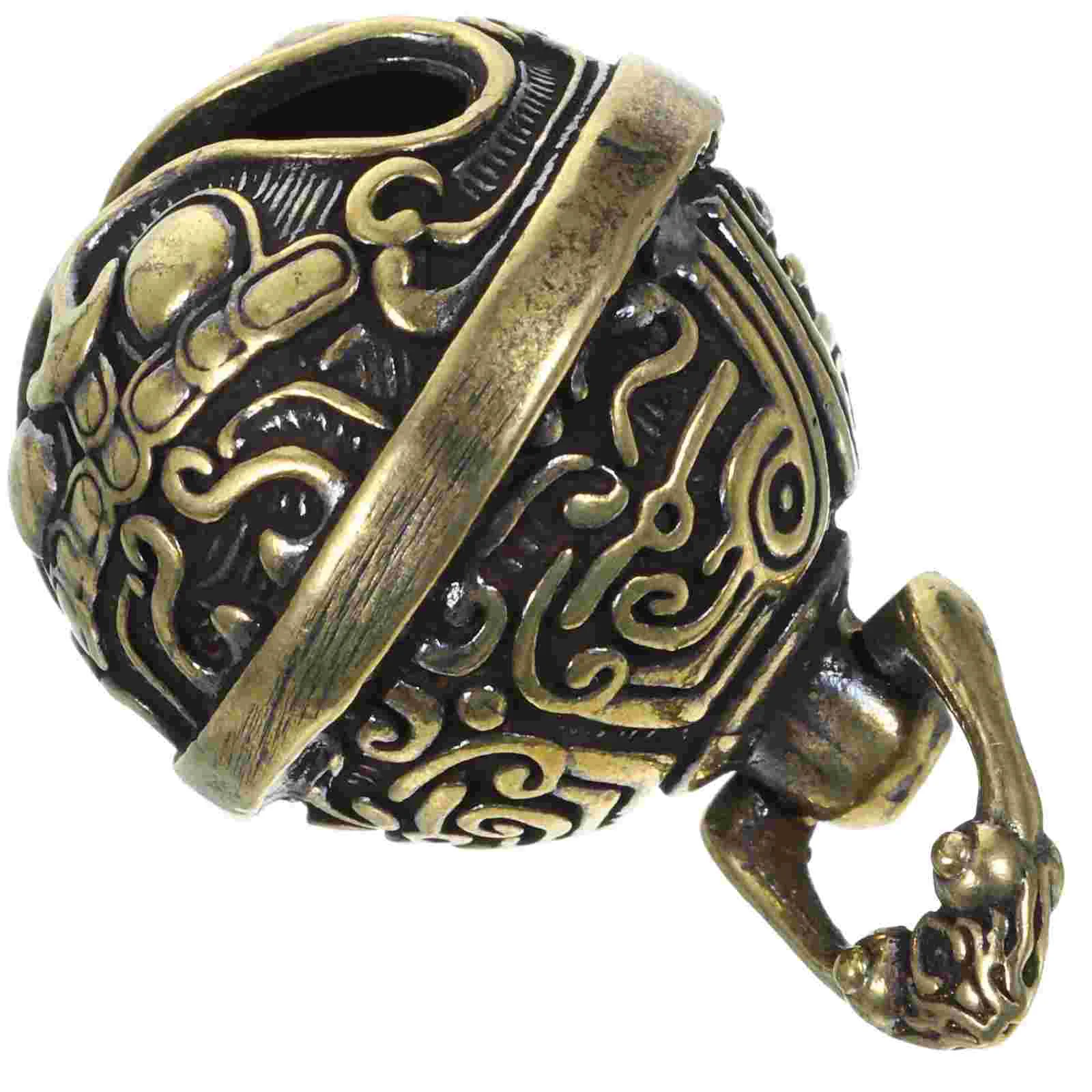 Vintage Brass Bell Pendant Keychain Taotie Pattern Hanging nament Decorative Accessories Elegant Key Bag Charm
Vintage Brass Bell Pendant Keychain Taotie Pattern Hanging nament Decorative Accessories Elegant Key Bag Charm