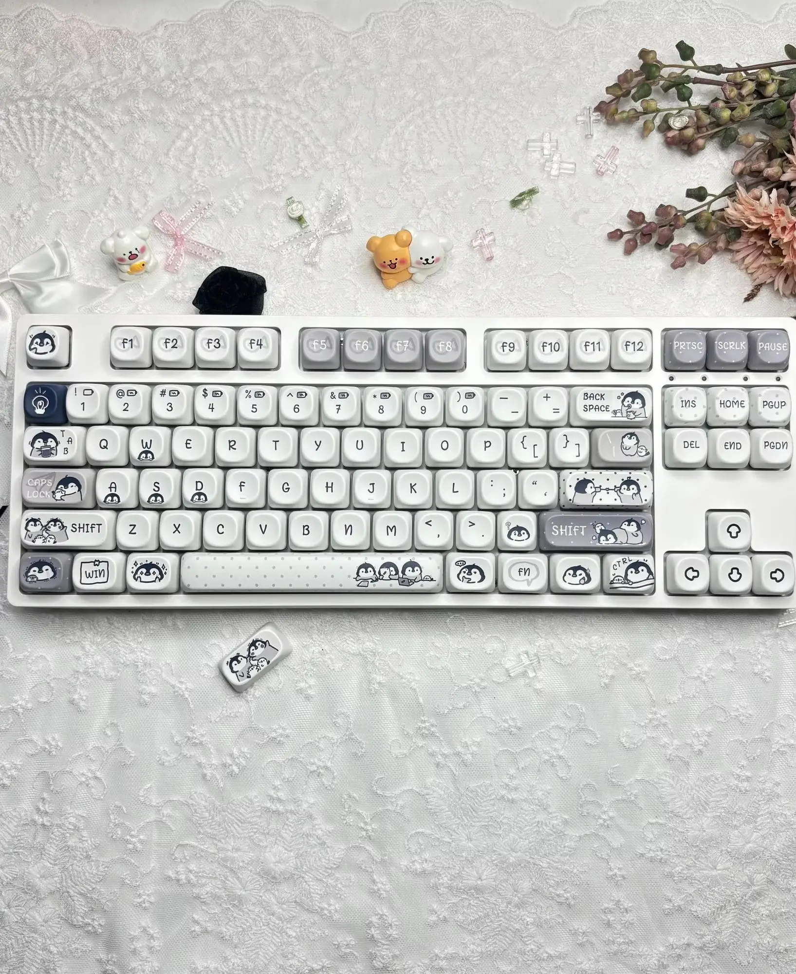 Working penguin cute personality keycap girl round MOA height mechanical keyboard PBT hot sublimation adaptation magnetic axis
Working penguin cute personality keycap girl round MOA height mechanical keyboard PBT hot sublimation adaptation magnetic axis
