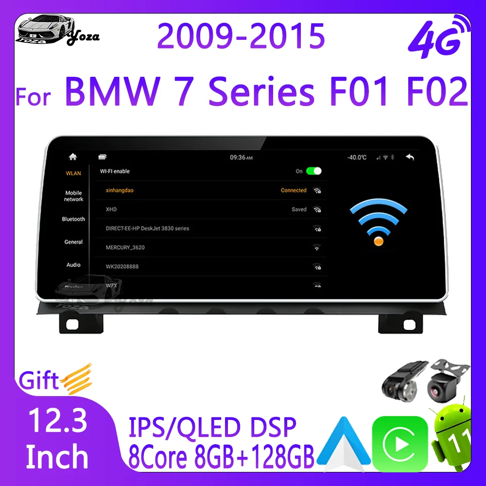 Yoza Carplay Car Radio For BMW 7 Series F01 F02 2009-2015 Android11 Touch Screen Multimedia Player Navigation Stereo GiftTool 4G
Yoza Carplay Car Radio For BMW 7 Series F01 F02 2009-2015 Android11 Touch Screen Multimedia Player Navigation Stereo GiftTool 4G