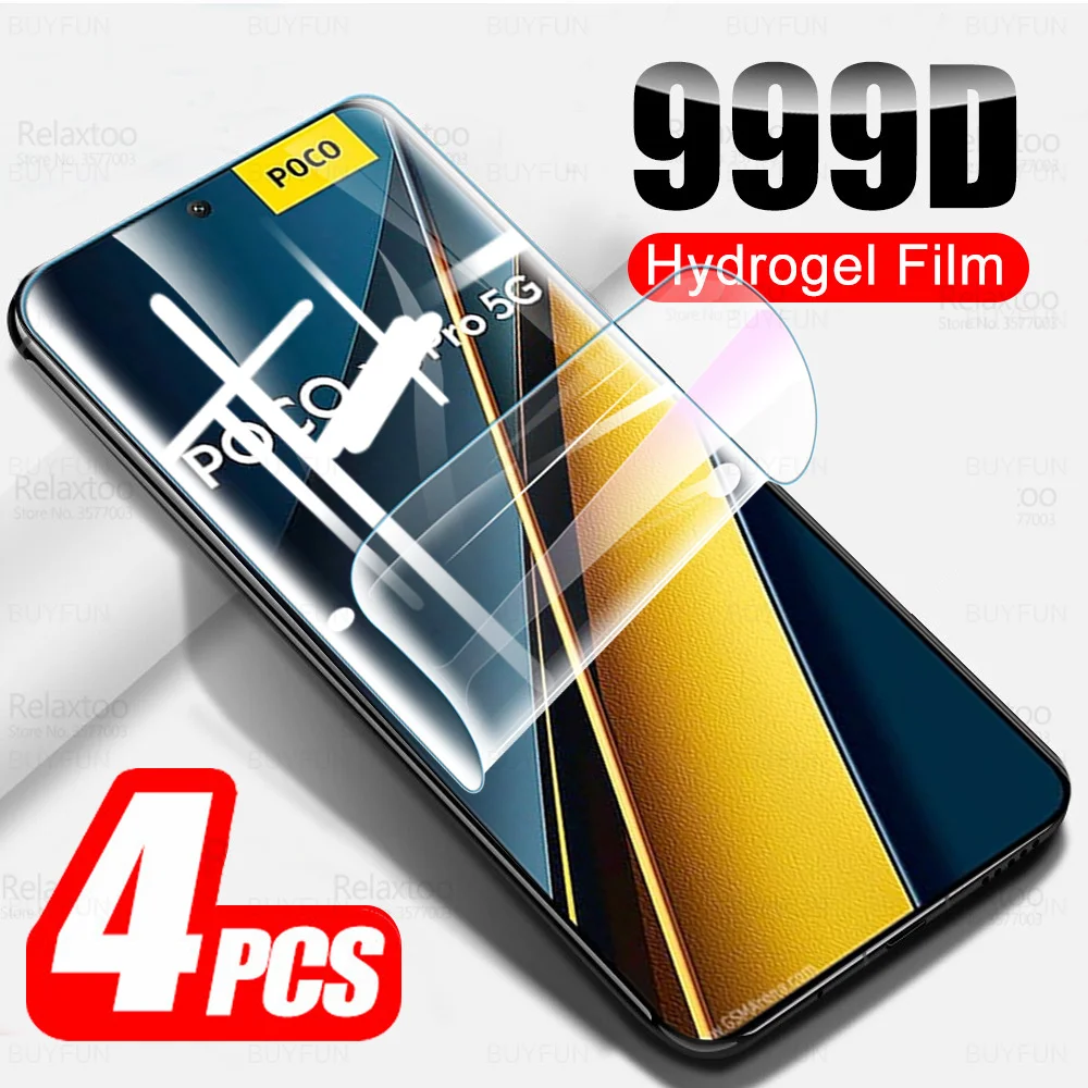 PocoX6 Pro Screen Protector 4Pcs Hydrogel Film For Xiaomi Poco X6 Pro PocoX6Pro Little X6Pro Poko X 6 6X 5G Soft Films Not Glass
PocoX6 Pro Screen Protector 4Pcs Hydrogel Film For Xiaomi Poco X6 Pro PocoX6Pro Little X6Pro Poko X 6 6X 5G Soft Films Not Glass