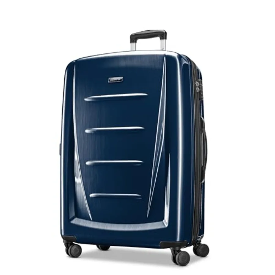28-Inch Large Hardside Expandable Luggage with Spinner Wheels in Navy for Checked Travel Durable Polyester with Smooth Rolling
28-Inch Large Hardside Expandable Luggage with Spinner Wheels in Navy for Checked Travel Durable Polyester with Smooth Rolling