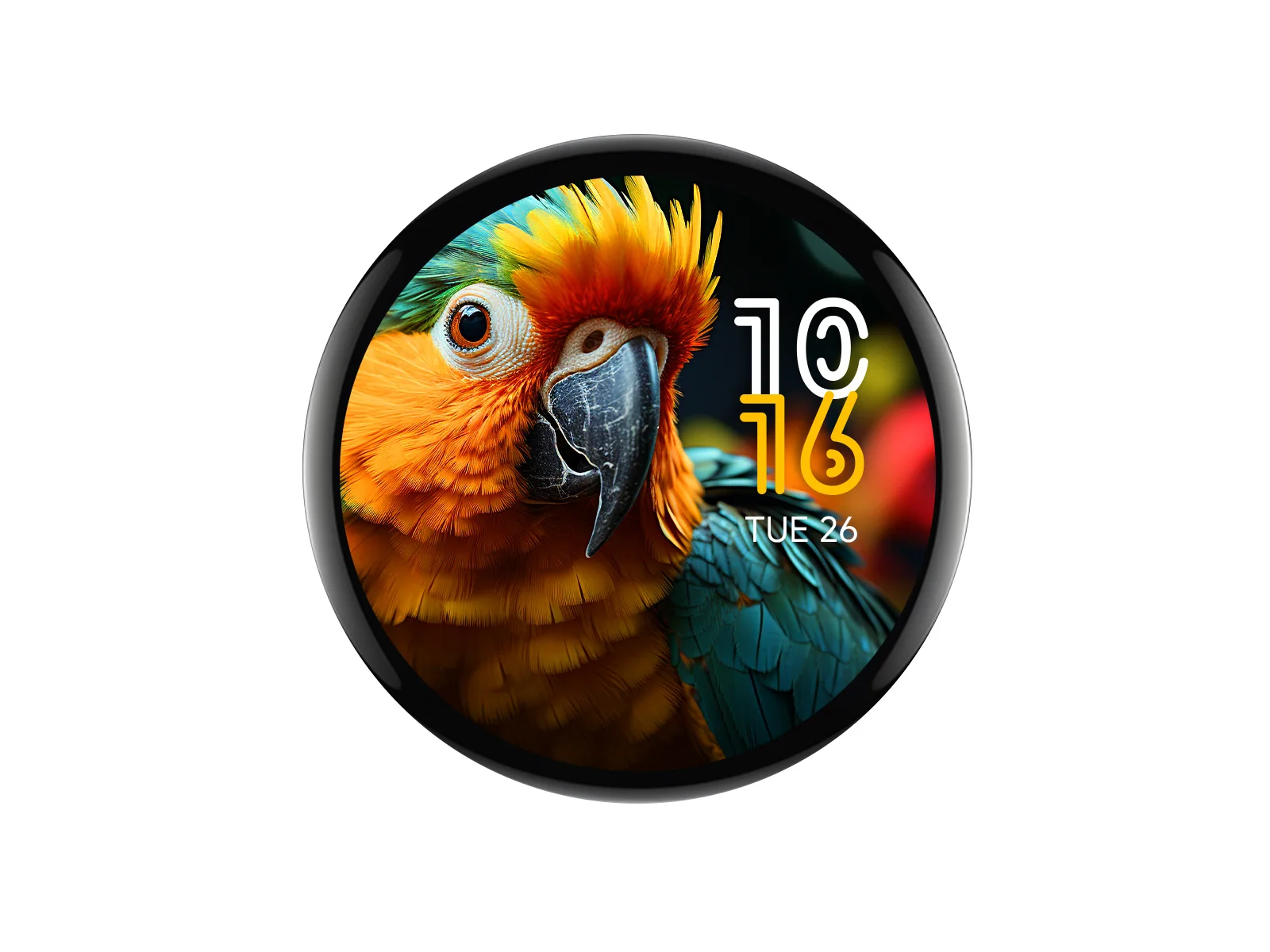 ESP32-S3 1.75inch AMOLED Round Touch Display Development Board, 32-bit LX7 Dual-core Processor, 466×466 Pixels, QSPI Interface