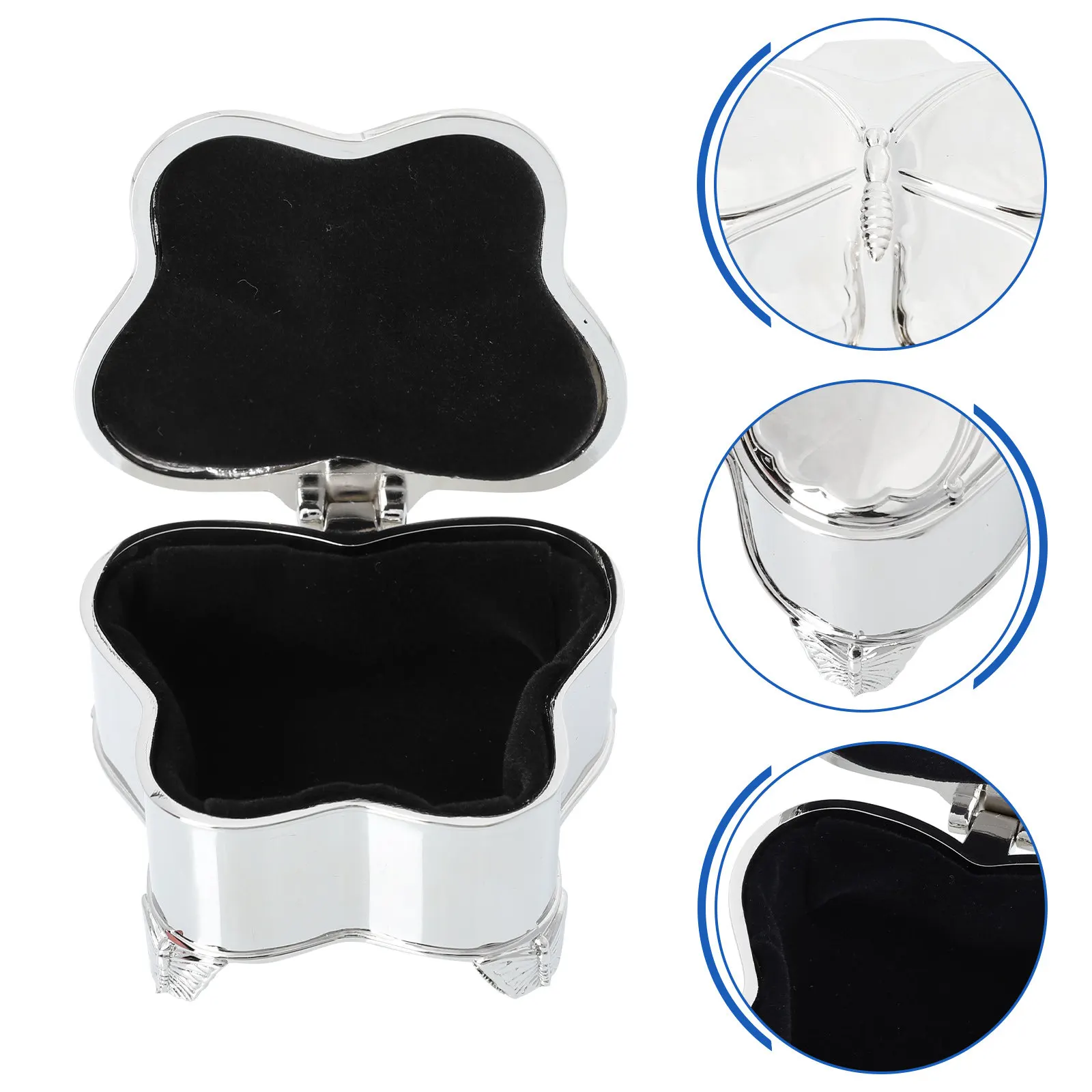 Butterflies Jewelry Case Zinc Alloy Material Safe Durable Storage Container Perfect Gift for Valentine's Mother's Day
Butterflies Jewelry Case Zinc Alloy Material Safe Durable Storage Container Perfect Gift for Valentine's Mother's Day