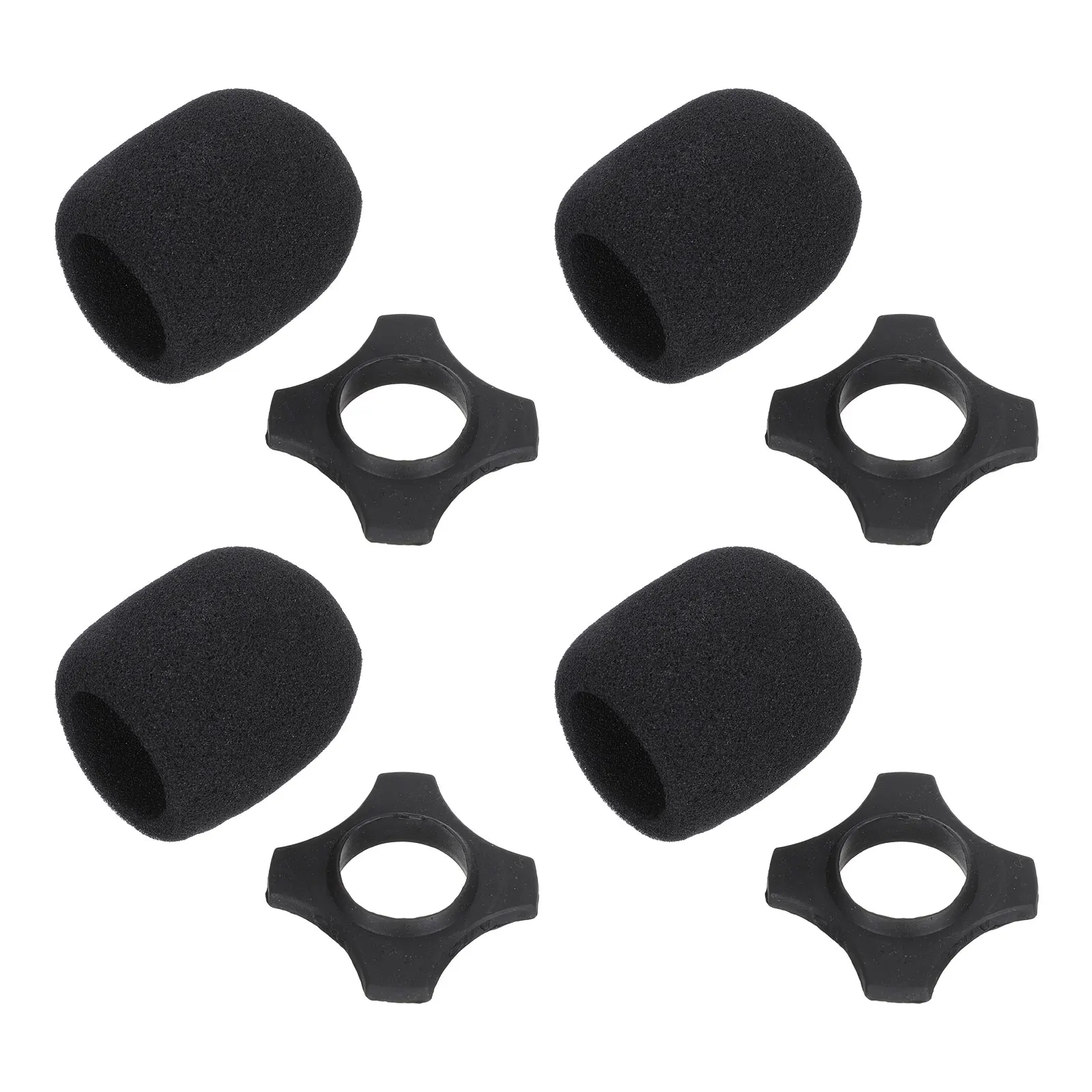 4set 4 Sets Microphone Sponge Cover Thicken Dust Rubber Covers Foam Stand Black Size Non-slip Holder Practical Durable Elastic
4set 4 Sets Microphone Sponge Cover Thicken Dust Rubber Covers Foam Stand Black Size Non-slip Holder Practical Durable Elastic