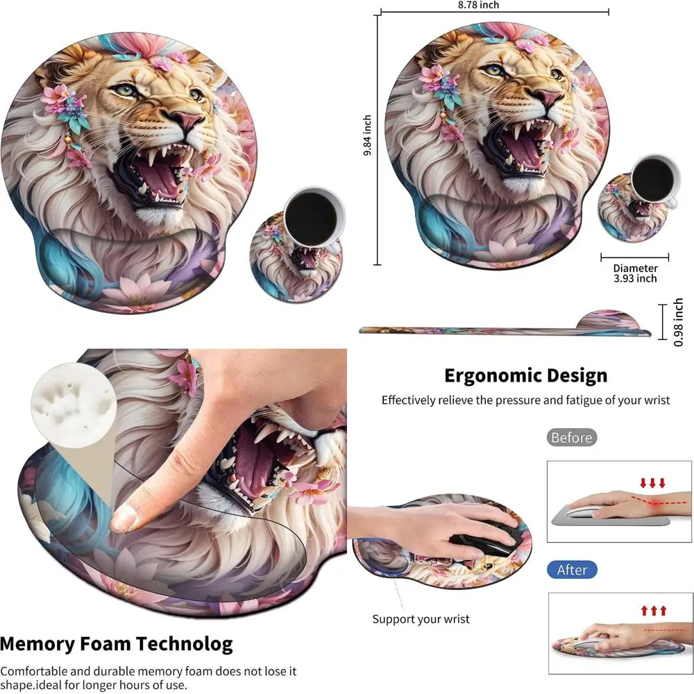 Ergonomic Gel Wrist Support Mouse Pad for Comfort and Non-Slip Laptop Office Use
Ergonomic Gel Wrist Support Mouse Pad for Comfort and Non-Slip Laptop Office Use