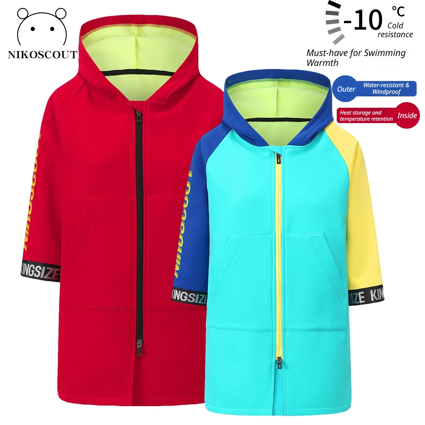 Children and adults swimming special warm and absorbent quick drying bathrobe professional training cold resistant coat
Children and adults swimming special warm and absorbent quick drying bathrobe professional training cold resistant coat