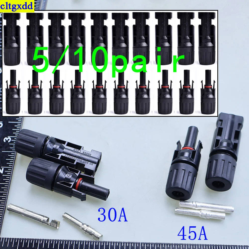 Cltgxdd 5-10pair DC solar connector 1000V 30A/45A solar panel branch photovoltaic connector photovoltaic MC4 waterproof adapter
Cltgxdd 5-10pair DC solar connector 1000V 30A/45A solar panel branch photovoltaic connector photovoltaic MC4 waterproof adapter