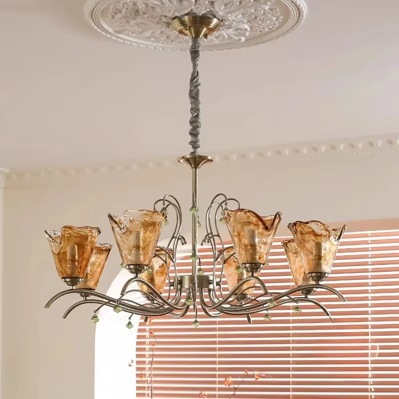 MZISOSOD for French antique style living room chandelier for American retro bedroom dining room high end art glass lighting
MZISOSOD for French antique style living room chandelier for American retro bedroom dining room high end art glass lighting