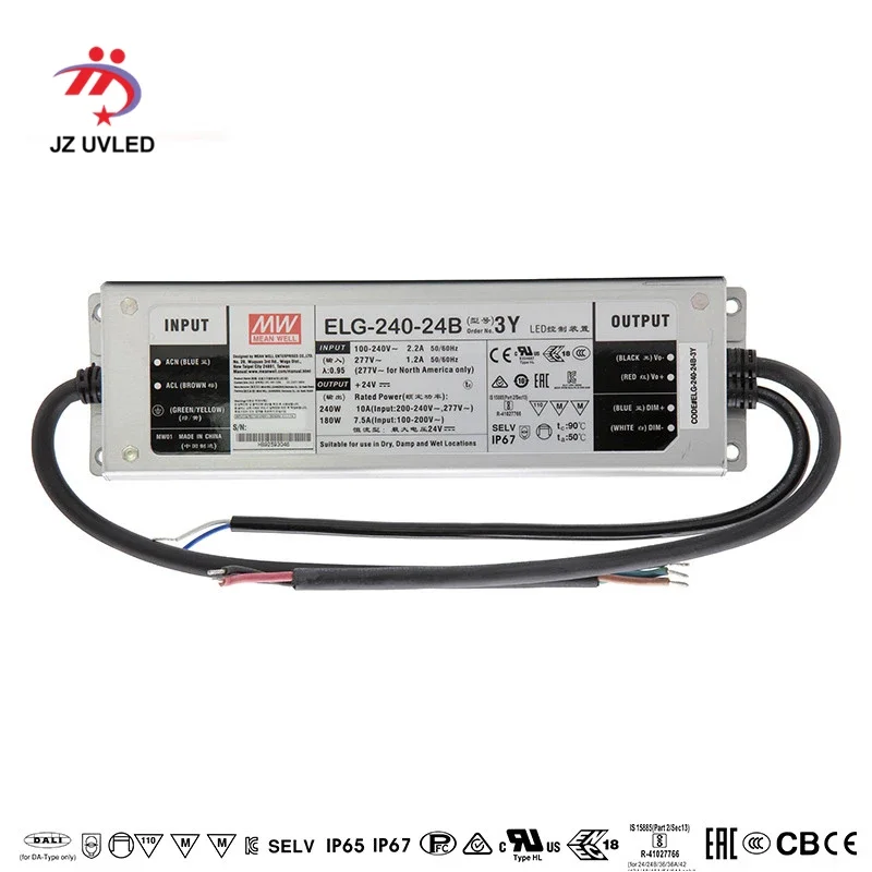 RW120TC 200 Вт IP67 источник постоянного тока с регулировкой яркости для УФ светодиодный модуля лампы для гелевой сушки входной ток 160-265 в выходной ток 24 в ма
RW120TC 200 Вт IP67 источник постоянного тока с регулировкой яркости для УФ светодиодный модуля лампы для гелевой сушки входной ток 160-265 в выходной ток 24 в ма