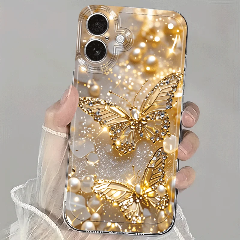 Golden butterfly pattern phone case suitable for iPhone 17 16 15 14 13 12 11 Pro/Max/Plus anti drop and shockproof
Golden butterfly pattern phone case suitable for iPhone 17 16 15 14 13 12 11 Pro/Max/Plus anti drop and shockproof