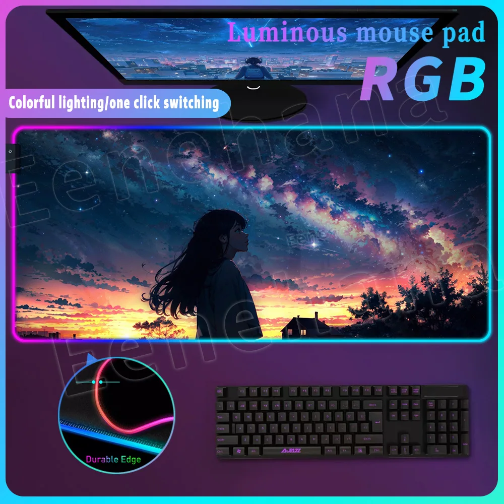 Xxl Expansion Pad RGB Starry Sky Game Table Blanket LED Star View and Sunset Rubber Computer Table Pad PC Game Accessories Girl
Xxl Expansion Pad RGB Starry Sky Game Table Blanket LED Star View and Sunset Rubber Computer Table Pad PC Game Accessories Girl