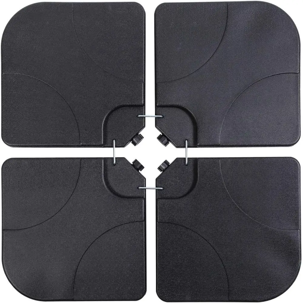 4PCS 176LB Square Umbrella Base with Cantilever Offset and U-Locking Feature, Black
4PCS 176LB Square Umbrella Base with Cantilever Offset and U-Locking Feature, Black