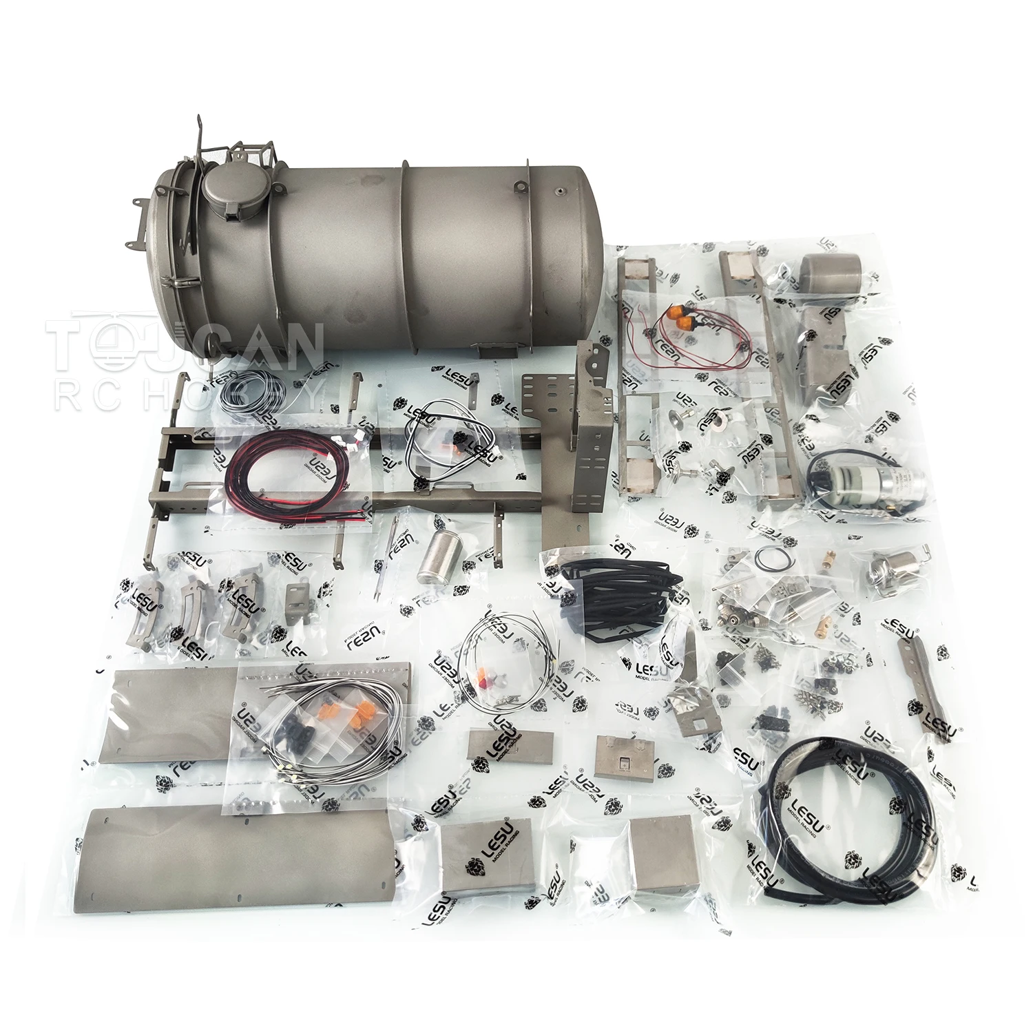 KIT Transport Car 4x4 LESU 1/14 Model Metal Vacuum Tank RC Tractor Truck With Light Sound Cars Model Toys for Boys
KIT Transport Car 4x4 LESU 1/14 Model Metal Vacuum Tank RC Tractor Truck With Light Sound Cars Model Toys for Boys
