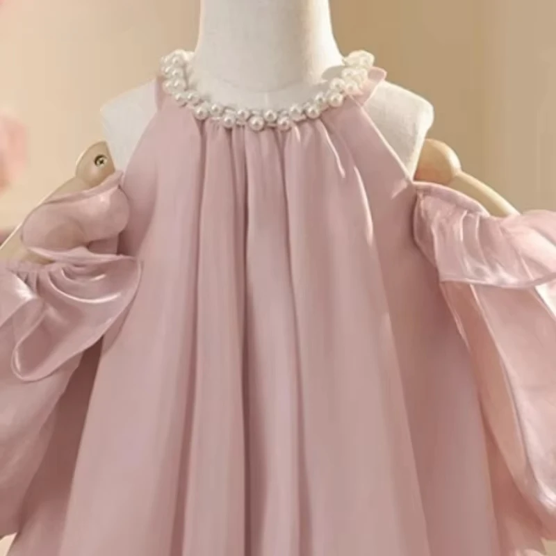 2026 Baby Girl Princess Silk Dress Off Shoulder Child Wedding Birthday Pearl Collar for EidParty Vestido Clothes Infant Toddler
2026 Baby Girl Princess Silk Dress Off Shoulder Child Wedding Birthday Pearl Collar for EidParty Vestido Clothes Infant Toddler