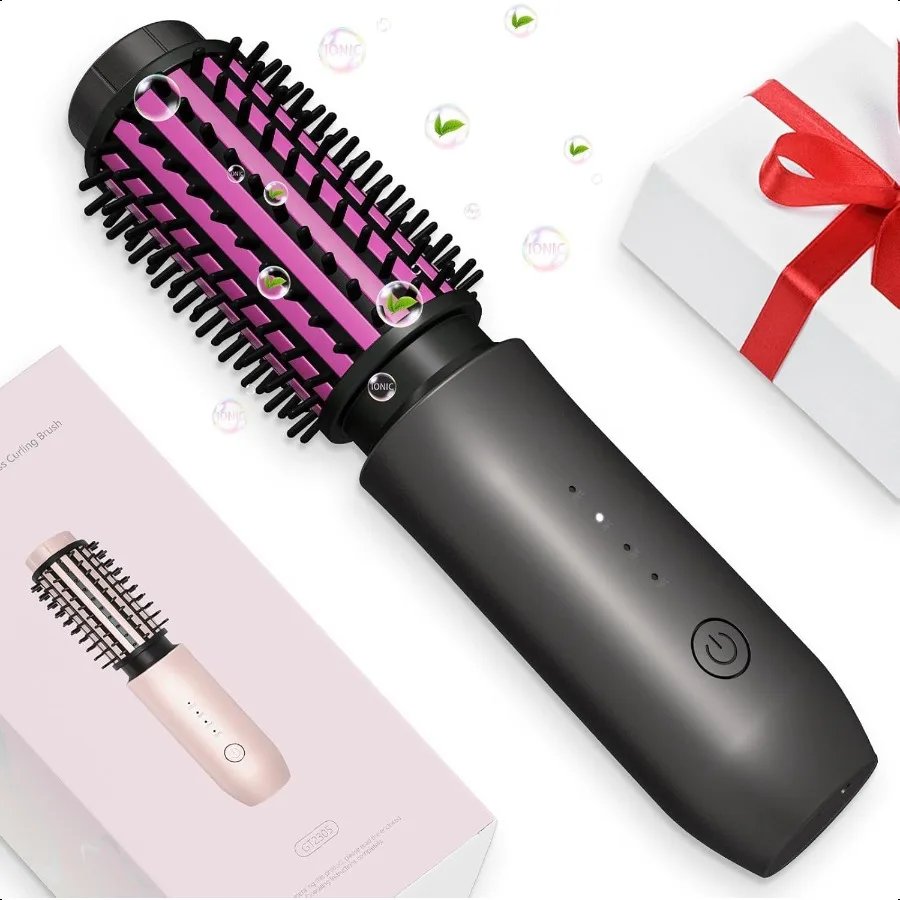 Mini Cordl Curling Iron Brush Portable Hair Straightening Brush Cordl Hair Curler AntiFrizz with Negative Ions 3in1 Crimper Hai
Mini Cordl Curling Iron Brush Portable Hair Straightening Brush Cordl Hair Curler AntiFrizz with Negative Ions 3in1 Crimper Hai