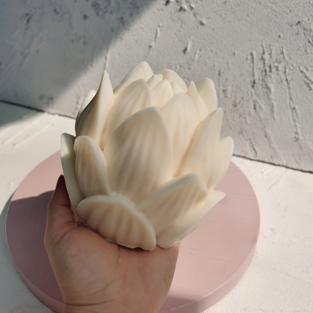 12CM Large Size Carved Lotus Flower Silicone Mould Lotus Bloom Flower Candle Mold For Home Decorative
12CM Large Size Carved Lotus Flower Silicone Mould Lotus Bloom Flower Candle Mold For Home Decorative