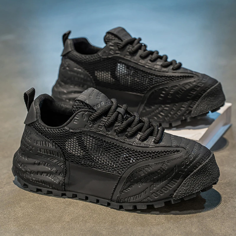Pútōu Men's Shoes Summer Mesh Breathable Trendy All-Match Casual Sports Running Thick Bottom Heightening Black Dad Trendy Shoes
Pútōu Men's Shoes Summer Mesh Breathable Trendy All-Match Casual Sports Running Thick Bottom Heightening Black Dad Trendy Shoes