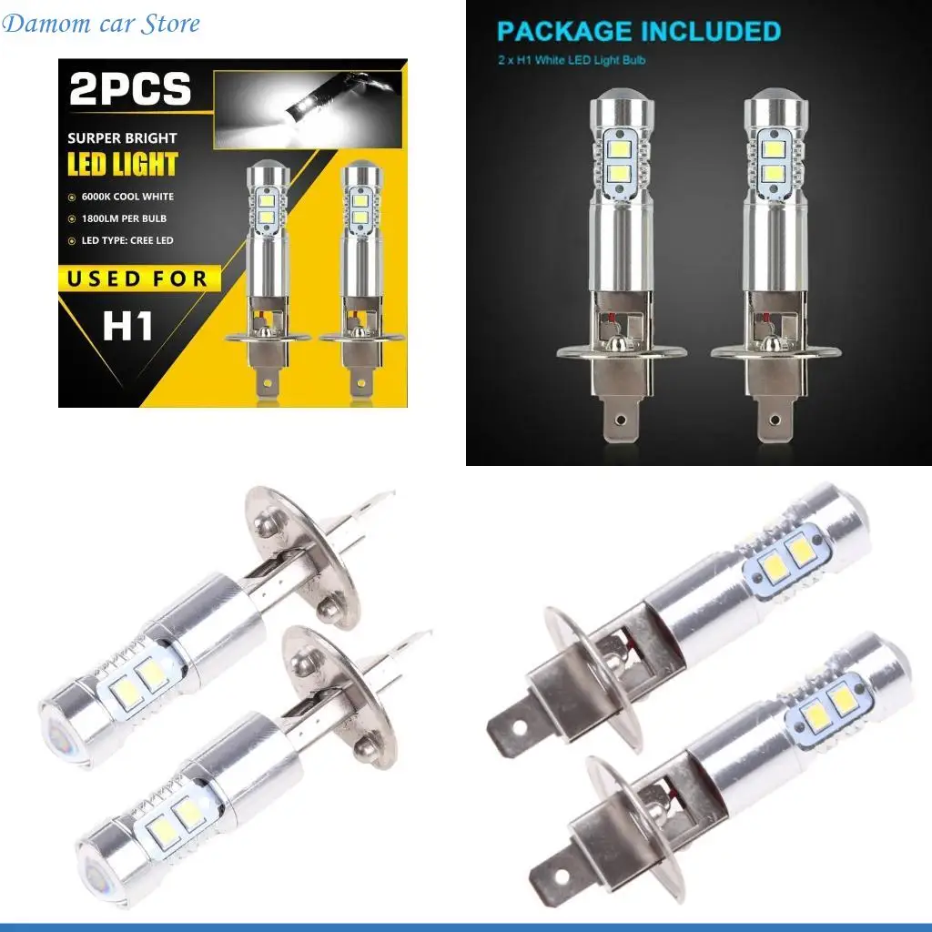 A2UC H1 LED Fog Light Bulbs 100W 6000K White Lamp Bulb Standard Replacement High Low Beam Fog Light Auto Car Vehicle 2pcs
A2UC H1 LED Fog Light Bulbs 100W 6000K White Lamp Bulb Standard Replacement High Low Beam Fog Light Auto Car Vehicle 2pcs