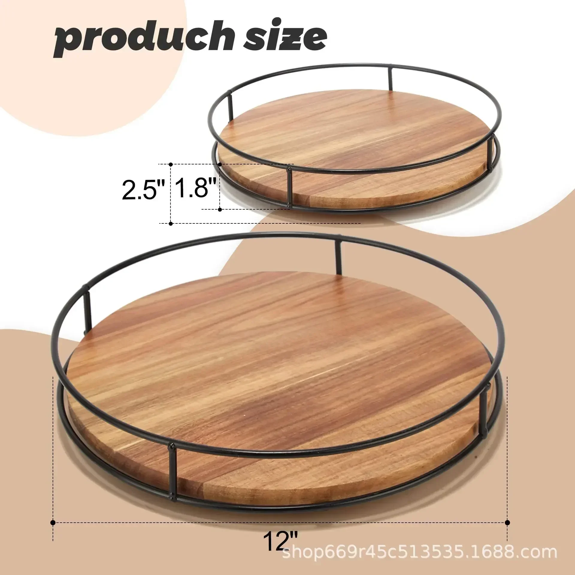 Light luxury and high quality acacia wood rotating tray dim sum fruit plate vintage forest cake snack tray
Light luxury and high quality acacia wood rotating tray dim sum fruit plate vintage forest cake snack tray