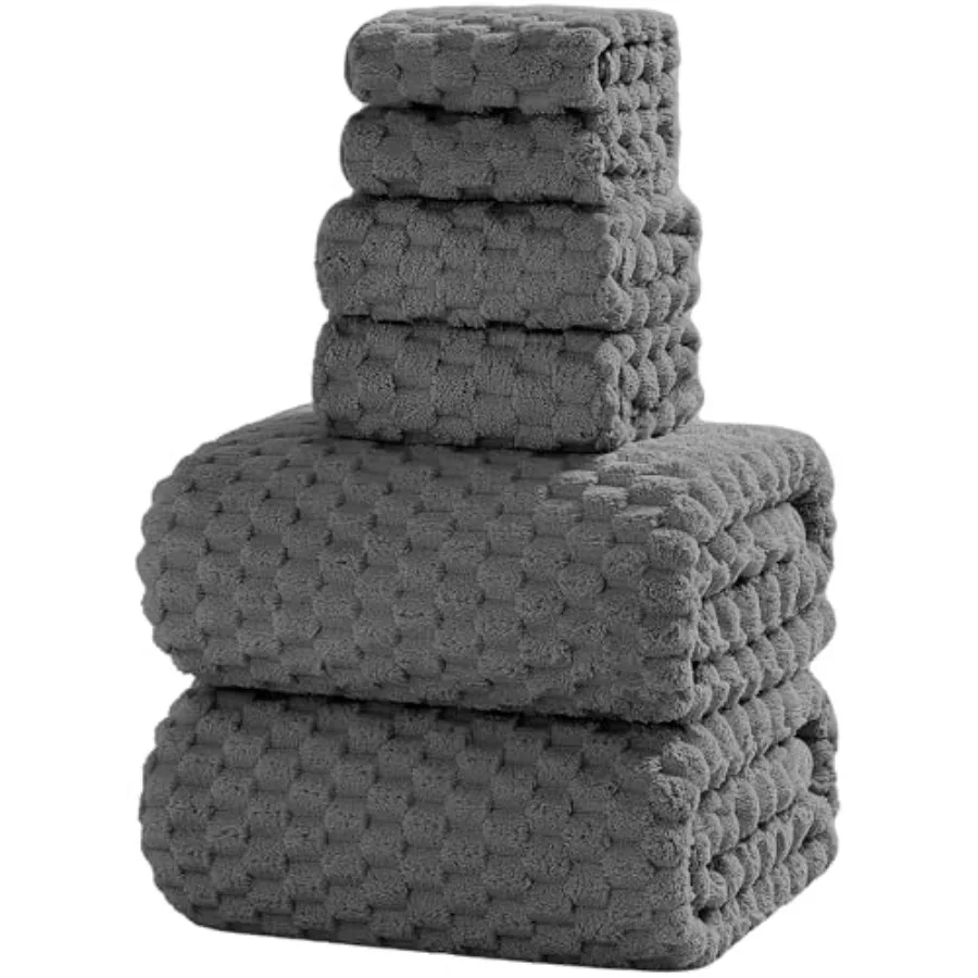 Oversized Bath Towels for Bathroom Use, Microfiber, Charcoal Gray, Super Soft Quick Dry Highly Absorbent
Oversized Bath Towels for Bathroom Use, Microfiber, Charcoal Gray, Super Soft Quick Dry Highly Absorbent