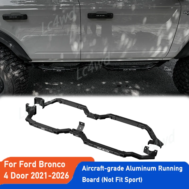Подножки IRURI из алюминия для Ford Bronco 4-дверный 2021-2026 (кроме комплектации Sport) LC4WD 4x4, внедорожные, внешние аксессуары
Подножки IRURI из алюминия для Ford Bronco 4-дверный 2021-2026 (кроме комплектации Sport) LC4WD 4x4, внедорожные, внешние аксессуары