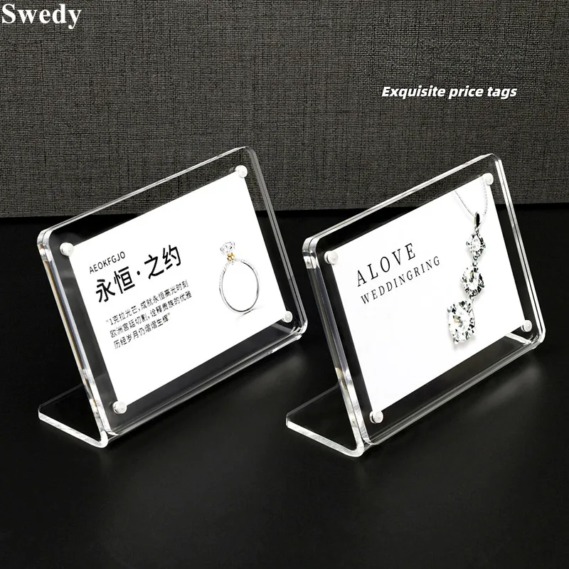 10 Pieces 60x90mm L-Shape Acrylic Magnetic Price Label Display Stand Clear Table Tent Sign Holder Restaurant Menu Holder
10 Pieces 60x90mm L-Shape Acrylic Magnetic Price Label Display Stand Clear Table Tent Sign Holder Restaurant Menu Holder