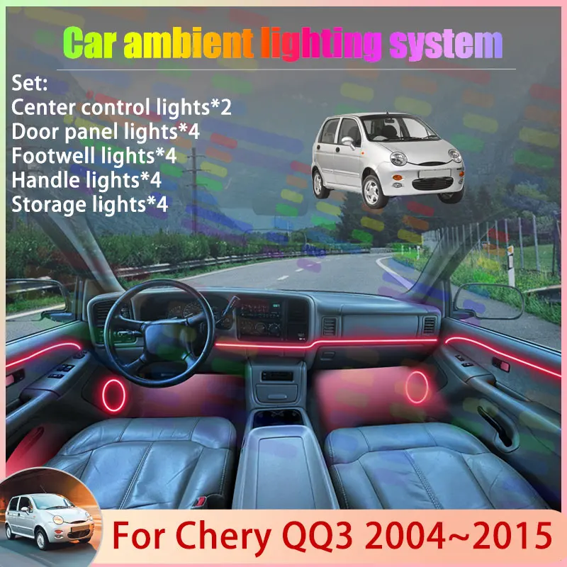 For Chery QQ3 2004~2015 2005 MK1 IQ Sweet MVM 110 2/24 in 1 Car Atmosphere Light Lamp RGB Shade Ensemble Streamer Atmosphere Set
For Chery QQ3 2004~2015 2005 MK1 IQ Sweet MVM 110 2/24 in 1 Car Atmosphere Light Lamp RGB Shade Ensemble Streamer Atmosphere Set