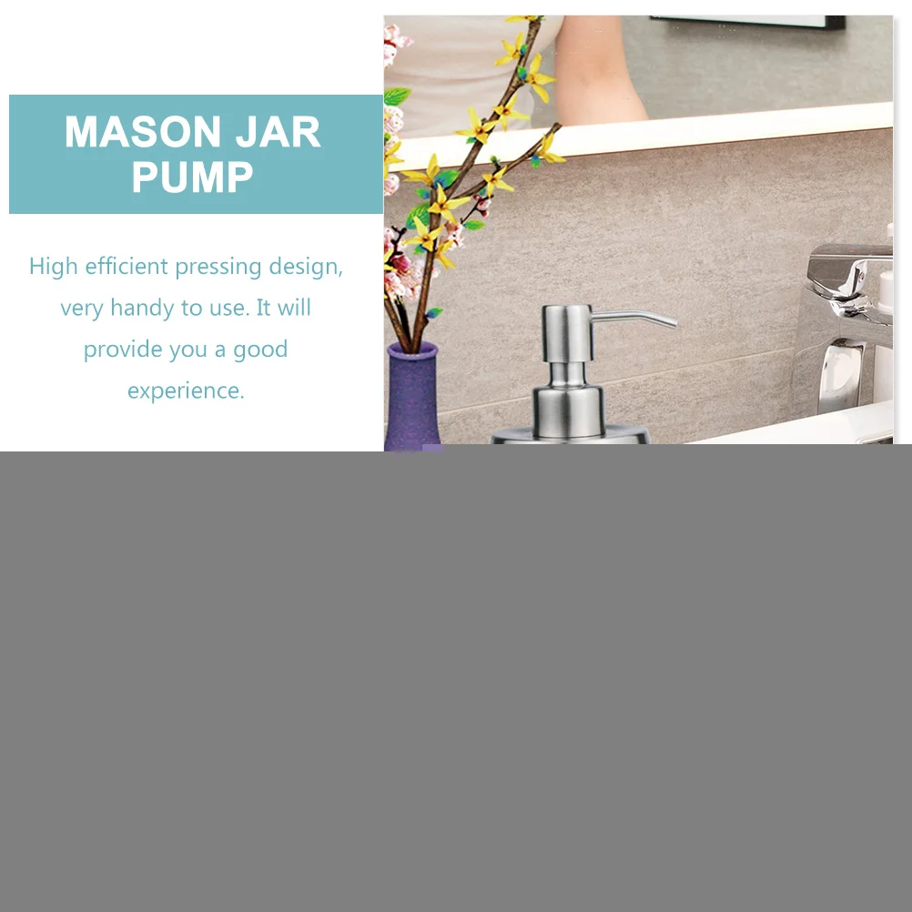 Soap Pump Set Dispenser Stainless Steel Replacement Bottle Lotion Pump Head Jar Hand Shampoo
Soap Pump Set Dispenser Stainless Steel Replacement Bottle Lotion Pump Head Jar Hand Shampoo