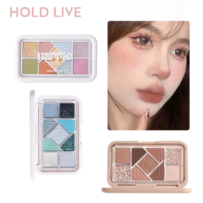 HOLD LIVE 9 Color Eyeshadow Palette Blush Matte Shimmer Earthy Tone Macaron Blue Purple Portable Eye Makeup 10g
HOLD LIVE 9 Color Eyeshadow Palette Blush Matte Shimmer Earthy Tone Macaron Blue Purple Portable Eye Makeup 10g