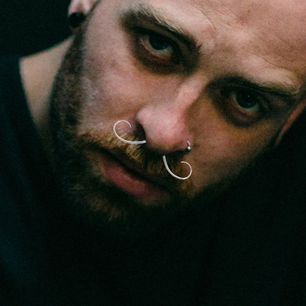 3pcs Septum Nose Rings Stainless Steel Mustache Septum Ring Unique Design Comfortable Fit Symmetry Solution Durable Metal Beard
3pcs Septum Nose Rings Stainless Steel Mustache Septum Ring Unique Design Comfortable Fit Symmetry Solution Durable Metal Beard
