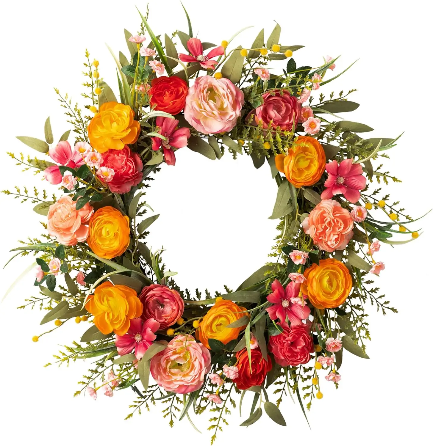 Sunrise Blooms Spring & Summer Wreath - 28" Premium Floral Door Wreath for Indoor or Covered Outdoor Display
Sunrise Blooms Spring & Summer Wreath - 28" Premium Floral Door Wreath for Indoor or Covered Outdoor Display