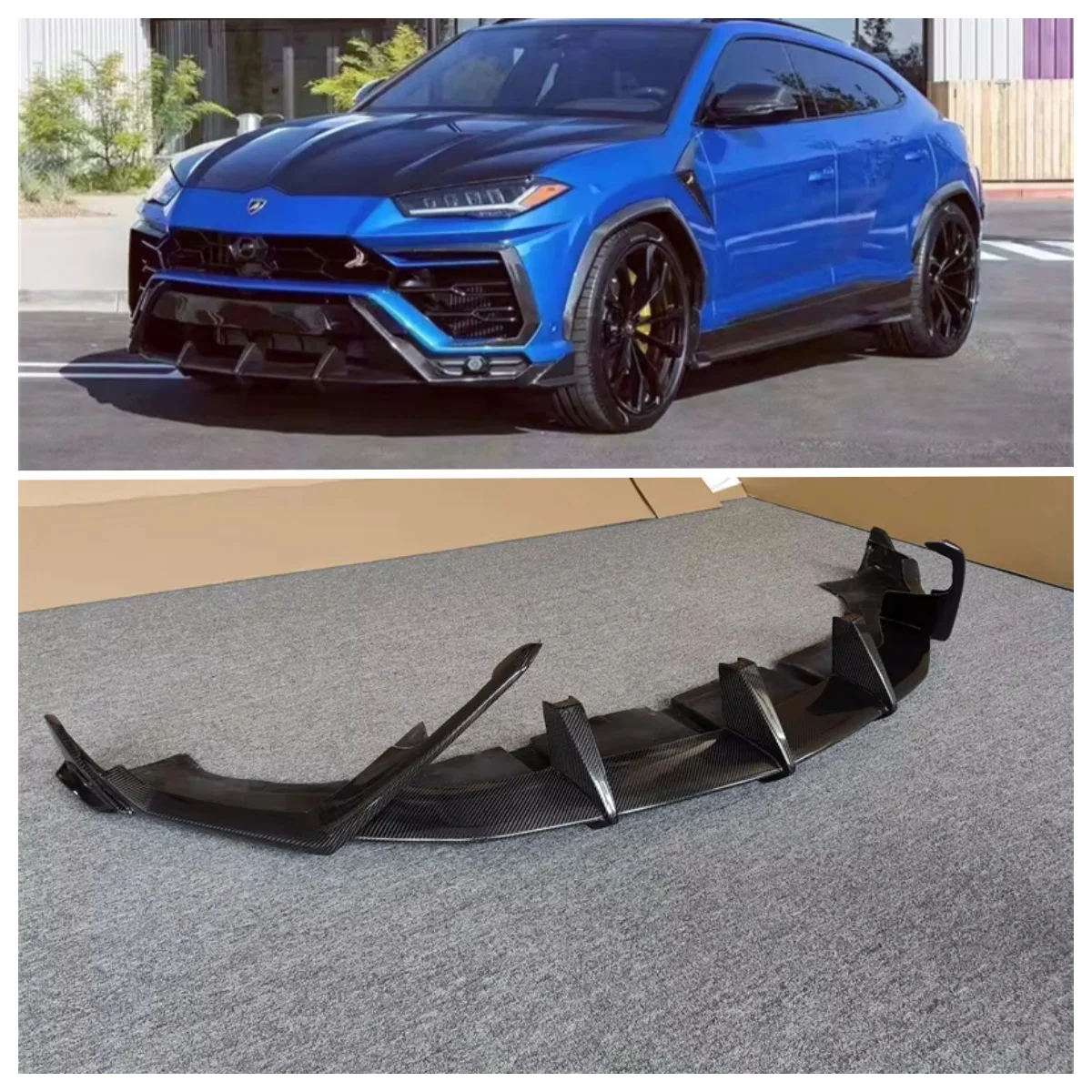 Used for Lamborghini URUS T0P Style Carbon Fiber Upper Front Lip Front Diffuser Body Kit Used for Lamborghini URUS Front Lip
Used for Lamborghini URUS T0P Style Carbon Fiber Upper Front Lip Front Diffuser Body Kit Used for Lamborghini URUS Front Lip
