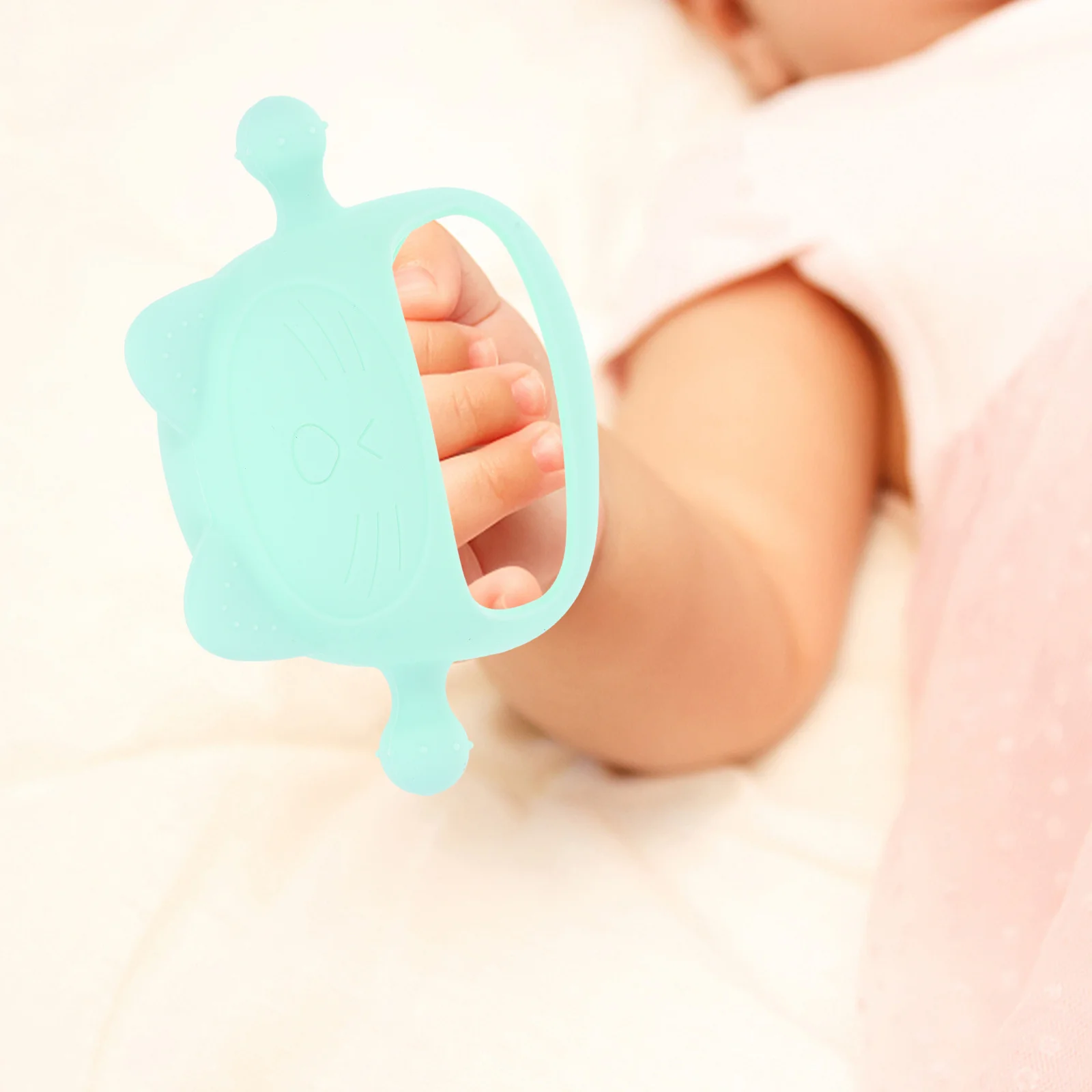 Silicone Baby Teether Infant Teething Easy Grip Chew Ring For 6 Month Toddler Molar Baby Shower Gift
Silicone Baby Teether Infant Teething Easy Grip Chew Ring For 6 Month Toddler Molar Baby Shower Gift