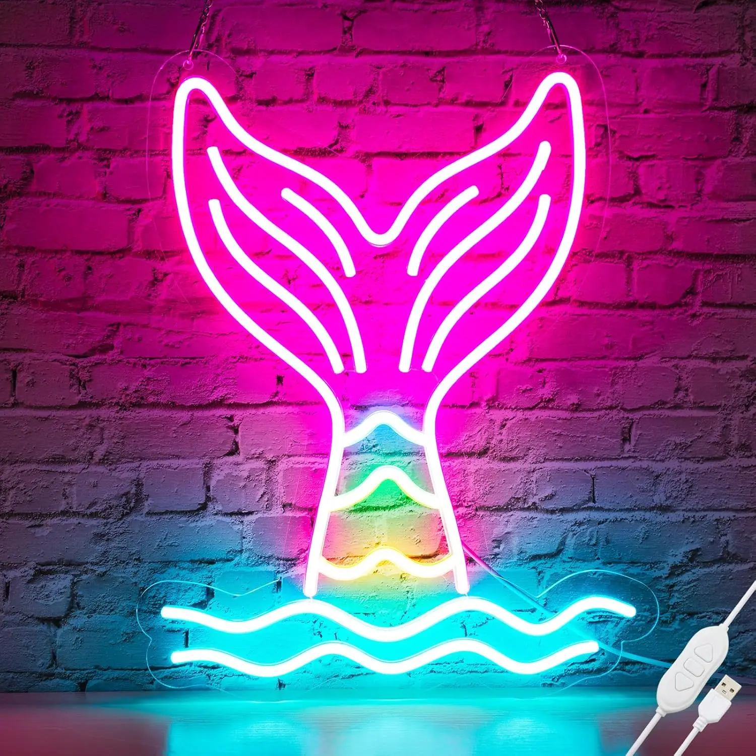 Mermaid Tail Neon Sign Party Decor Soft backlit neon sign, stress-relieving and healing, soothes emotions
Mermaid Tail Neon Sign Party Decor Soft backlit neon sign, stress-relieving and healing, soothes emotions