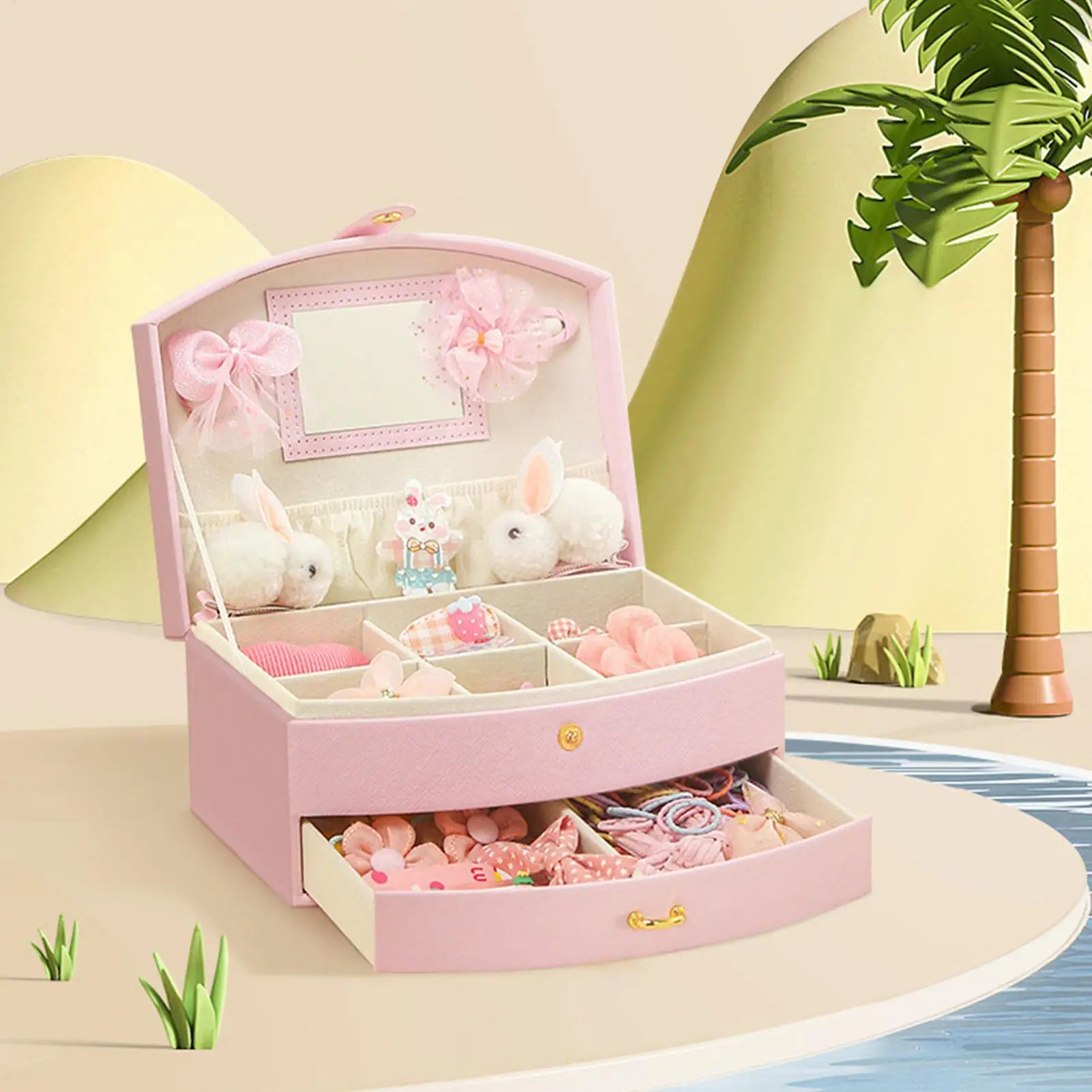 Jewelry Storage Double-Layer Large Portable Case Jewelry Boxes & Organizers For Earring Necklace Girls Women Wedding Valentine's
Jewelry Storage Double-Layer Large Portable Case Jewelry Boxes & Organizers For Earring Necklace Girls Women Wedding Valentine's