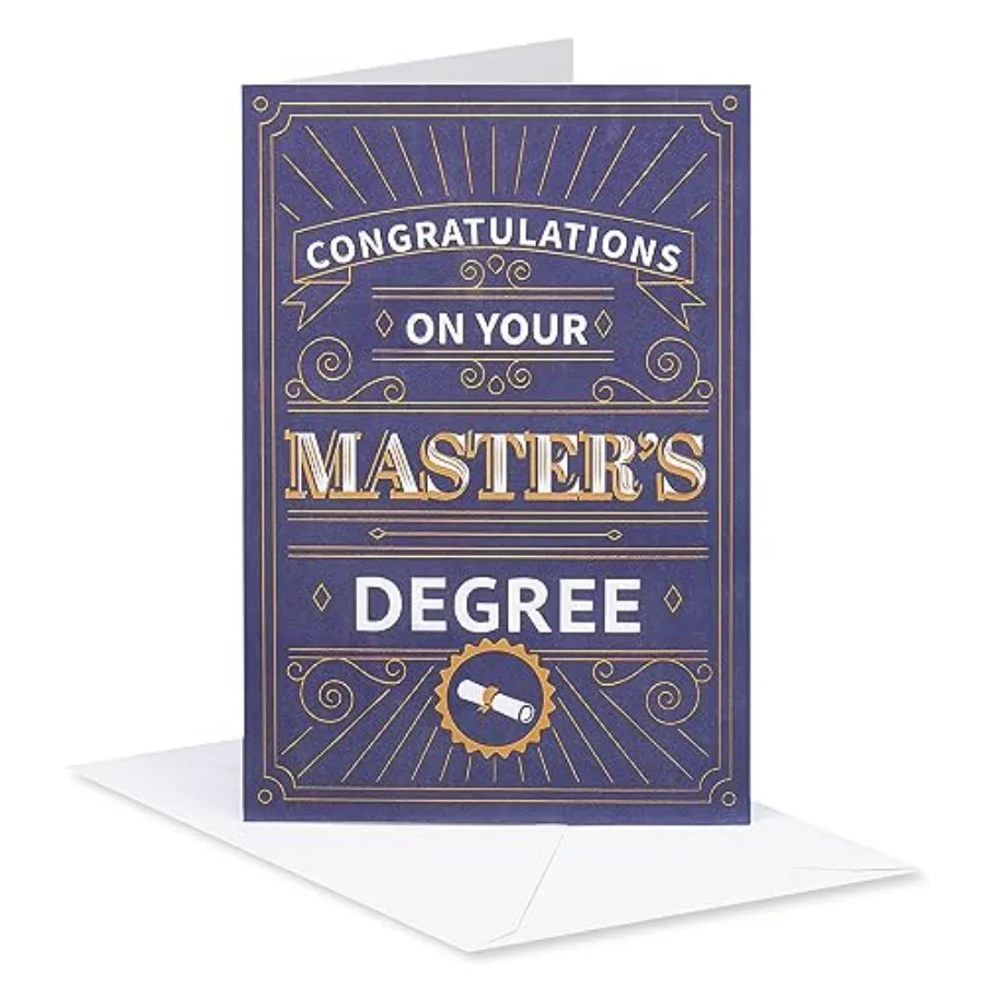 Master's Degree Graduation Card Impressive Achievement
Master's Degree Graduation Card Impressive Achievement