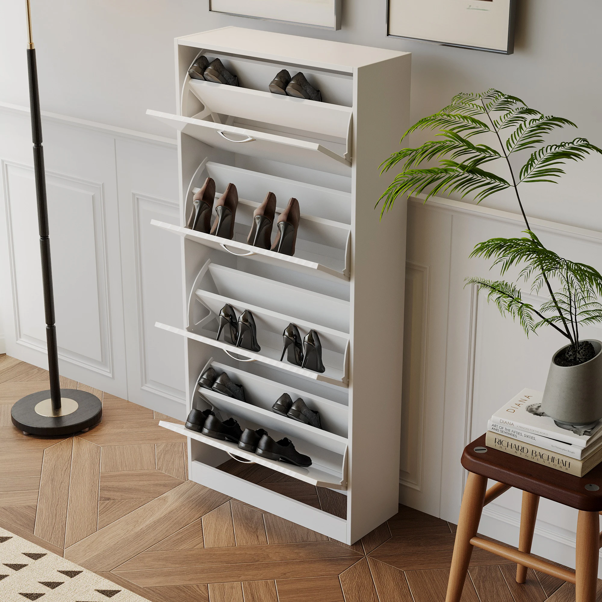 Shoe Organizer Cabinet Shoe Storage Cabinet Hallway with Doors 3 Tier Shoe Rack Storage Cupboard
Shoe Organizer Cabinet Shoe Storage Cabinet Hallway with Doors 3 Tier Shoe Rack Storage Cupboard