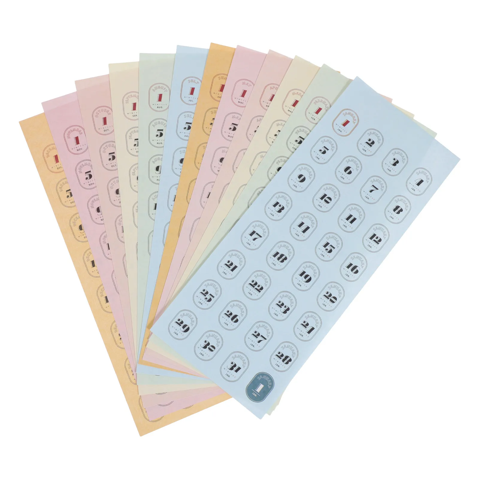 12 Sheets Date Label Stickers Planner Vintage Calendar Numbers for Monthly Journal Scrapbooking Scheduling Decoration Supplies
12 Sheets Date Label Stickers Planner Vintage Calendar Numbers for Monthly Journal Scrapbooking Scheduling Decoration Supplies