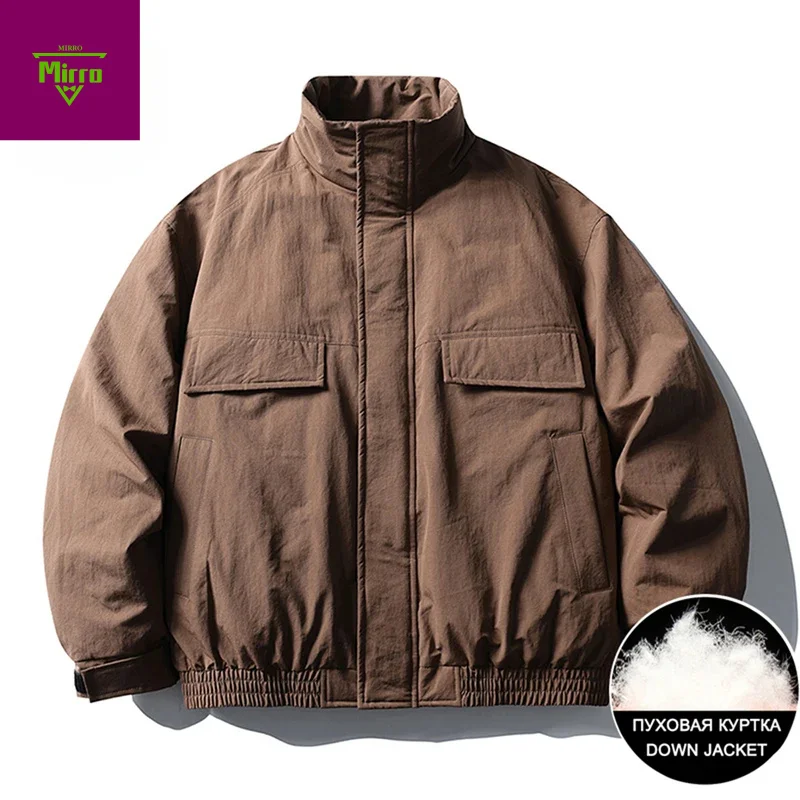 Men Winter Down Jackets 90% White Duck Puffer Jackets Thicken Warm Parkas Coats Harajuku Oversized Padded Bubble Jackets
Men Winter Down Jackets 90% White Duck Puffer Jackets Thicken Warm Parkas Coats Harajuku Oversized Padded Bubble Jackets