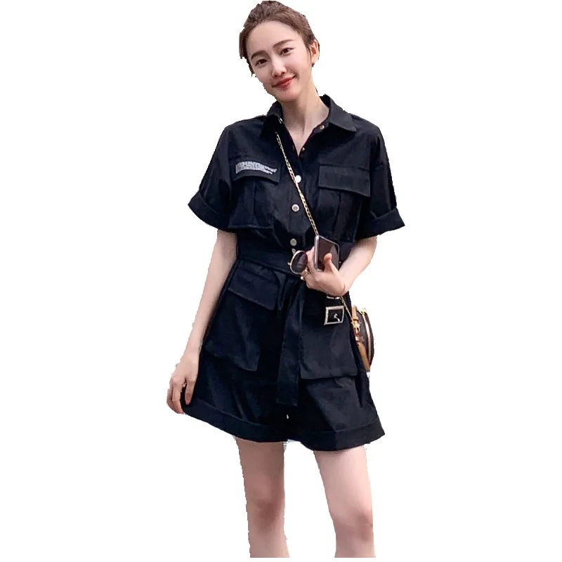 Summer New Women's Jumpsuit Loose Commuting Polo Collar Workwear Lace Up Jumpsuit Shorts
Summer New Women's Jumpsuit Loose Commuting Polo Collar Workwear Lace Up Jumpsuit Shorts