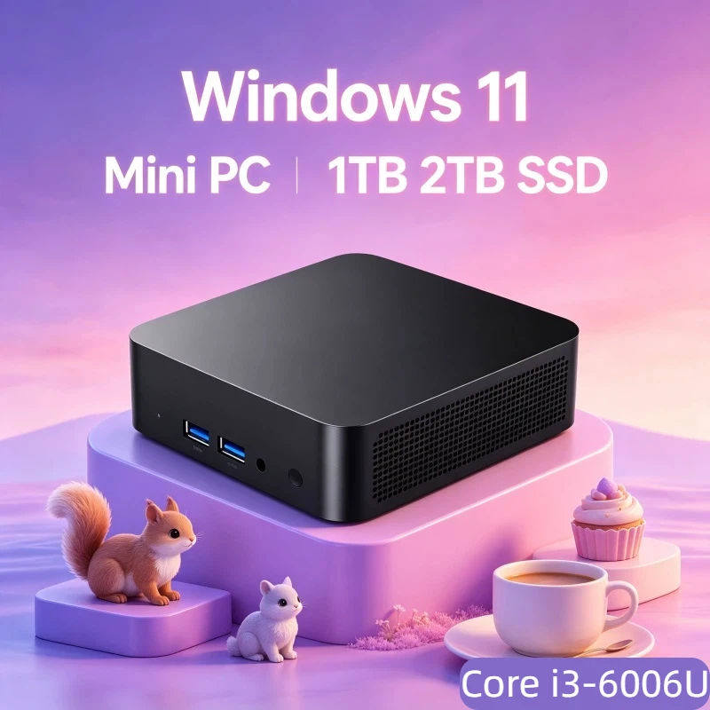 Prime Core i3-6006U Windows 11 Pro Mini PC WiFi6 BT5.2 32GB RAM 1TB/2TB SSD 4K HD Office Gaming PC 3 Years Warranty
Prime Core i3-6006U Windows 11 Pro Mini PC WiFi6 BT5.2 32GB RAM 1TB/2TB SSD 4K HD Office Gaming PC 3 Years Warranty