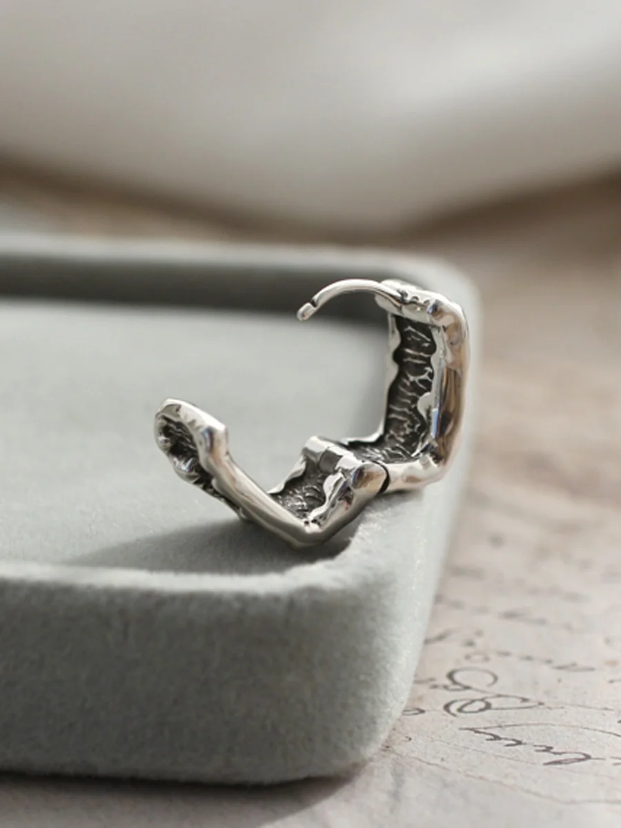 Myshine925 Pure Silver Earrings Antique Craft Brass Skeleton Unisex Punk Style Fashion Jewelry Ear Cuff for Men And Women
Myshine925 Pure Silver Earrings Antique Craft Brass Skeleton Unisex Punk Style Fashion Jewelry Ear Cuff for Men And Women